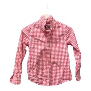 Pink Gingham Button-Up Shirt